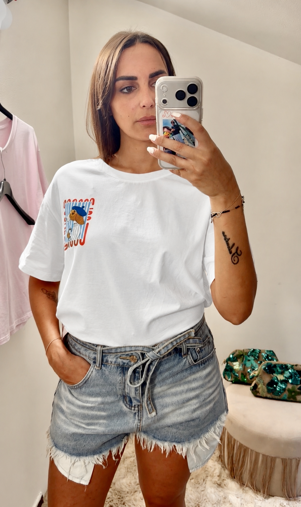 T-Shirt grafica con stampa