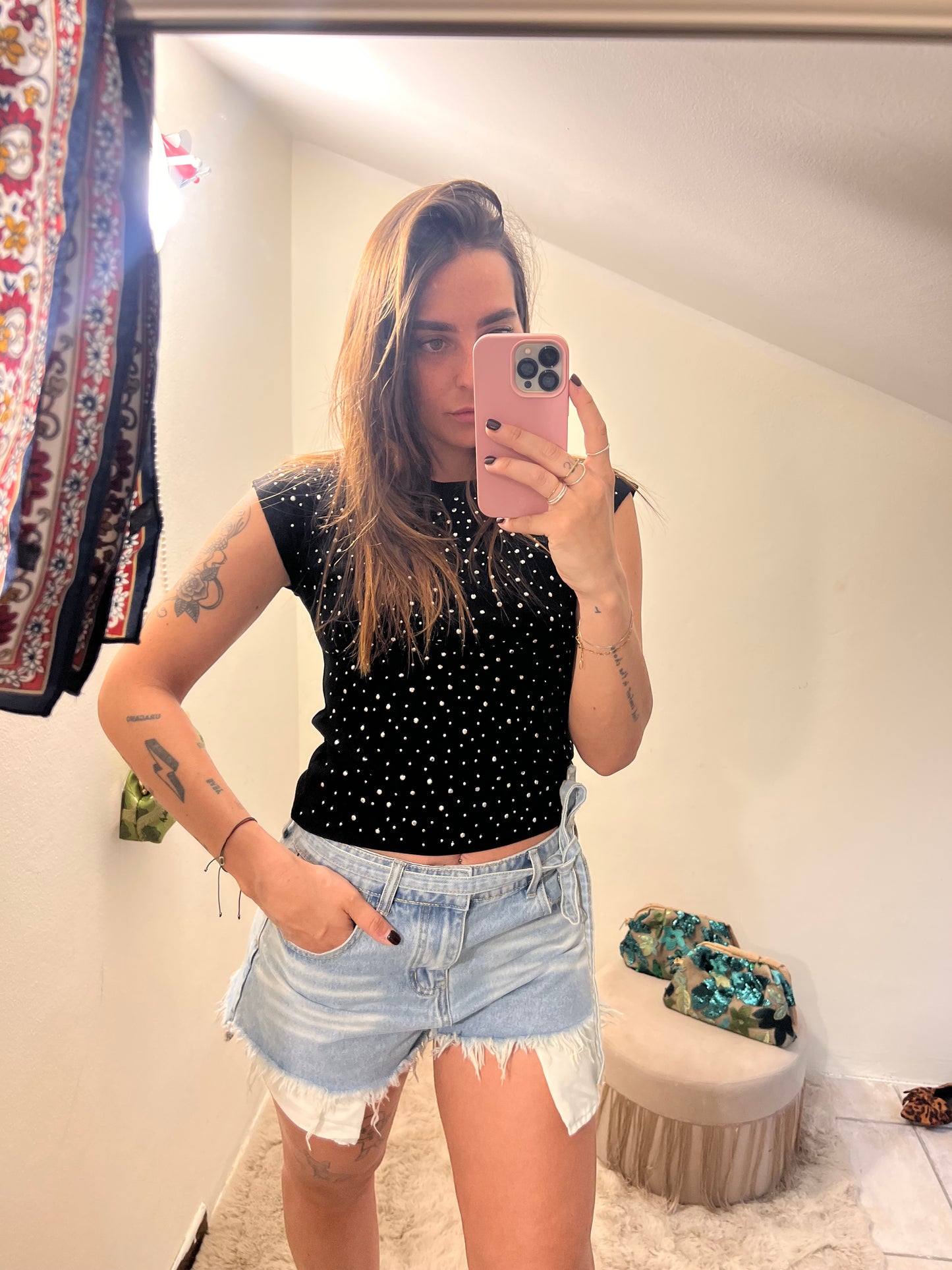 T-shirt brillantini