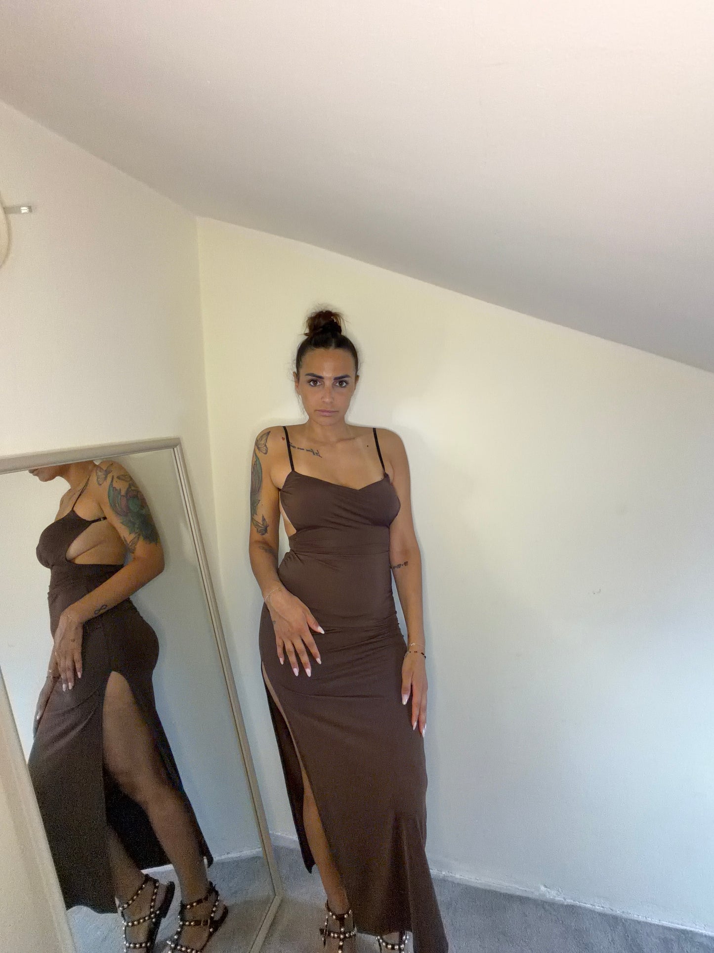 Abito Lungo Satin