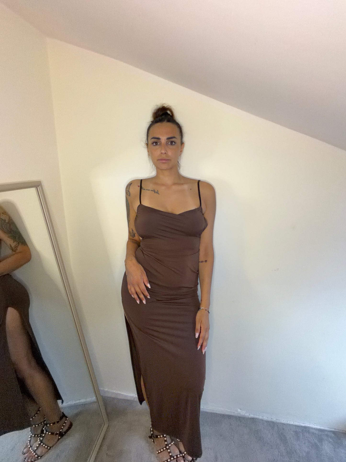 Abito Lungo Satin