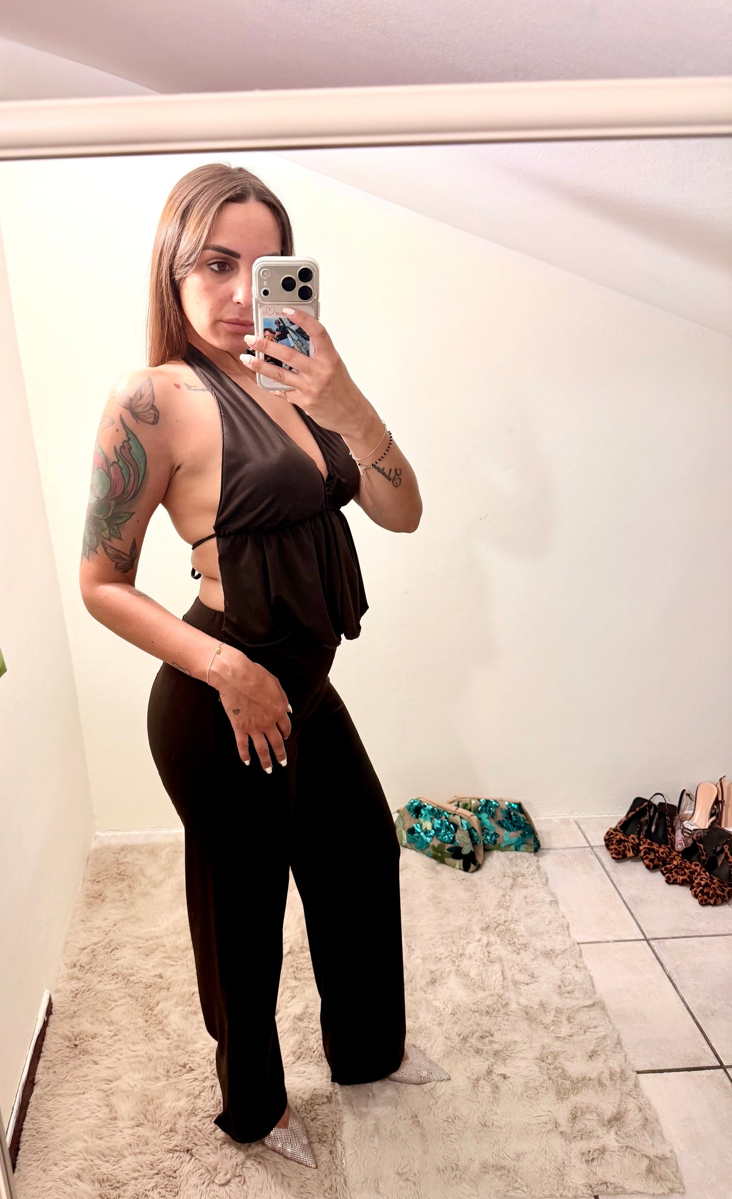 Set coordinato top e pantalone