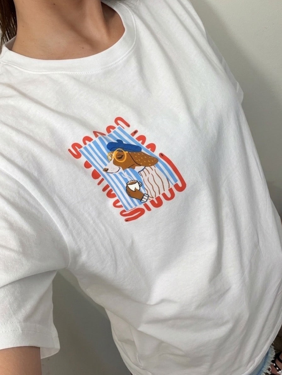 T-Shirt grafica con stampa