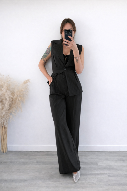 Set Gilet sfiancato e Pantalone elasticizzato