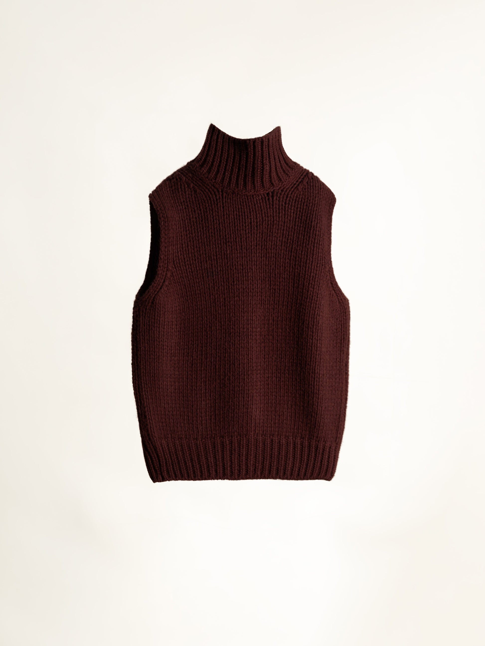 Cashmere Mix Slevelees Top-7